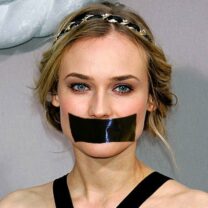 Diane Kruger Face Taped Bondage Fake